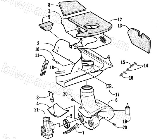 AIR SILENCER ASSEMBLY diagram