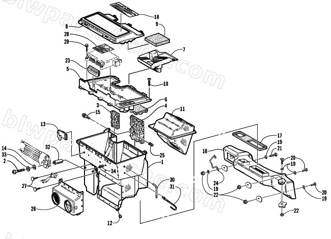 AIR SILENCER ASSEMBLY diagram