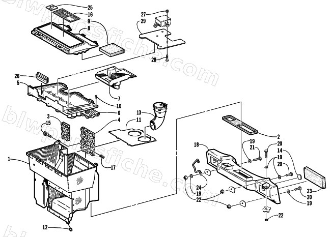 AIR SILENCER ASSEMBLY diagram
