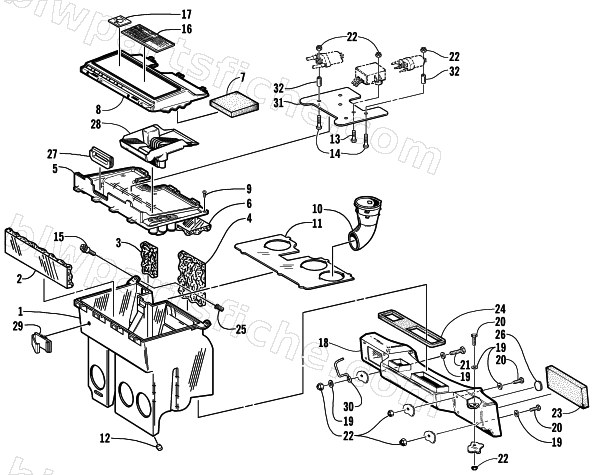 AIR SILENCER ASSEMBLY diagram