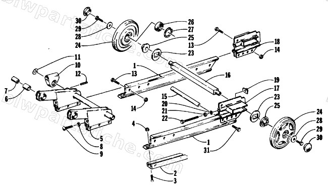 ARTICULATING SKID FRAME diagram
