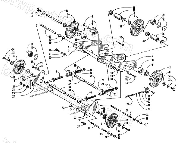 ARTICULATING SKID FRAME ASSEMBLY diagram