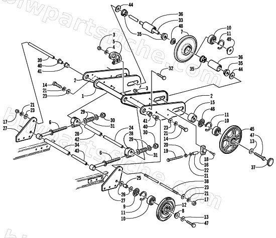 ARTICULATING SKID FRAME ASSEMBLY diagram