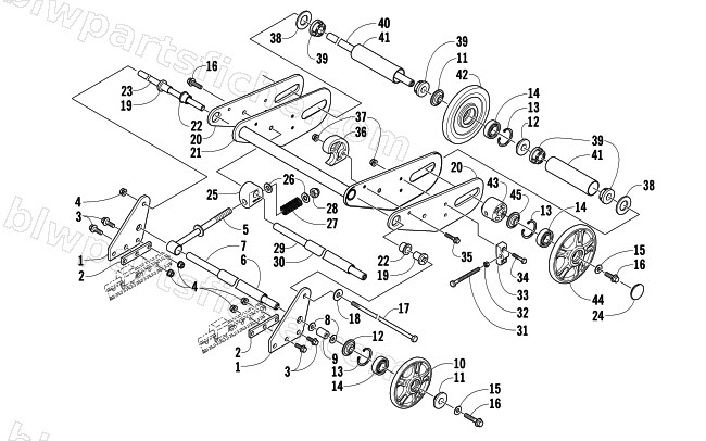 ARTICULATING SKID FRAME ASSEMBLY diagram