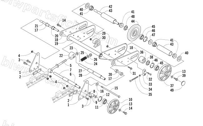 ARTICULATING SKID FRAME ASSEMBLY diagram
