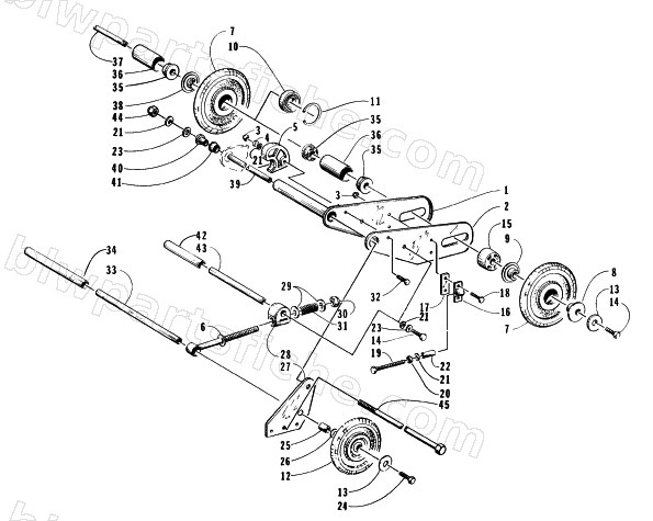 ARTICULATING SKID FRAME ASSEMBLY diagram