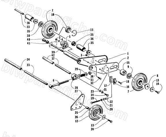 ARTICULATING SKID FRAME ASSEMBLY diagram
