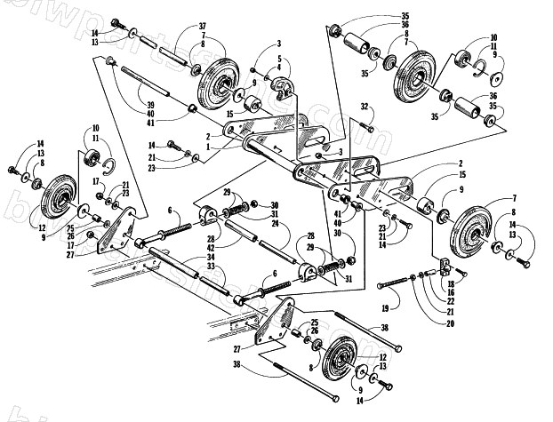 ARTICULATING SKID FRAME ASSEMBLY diagram