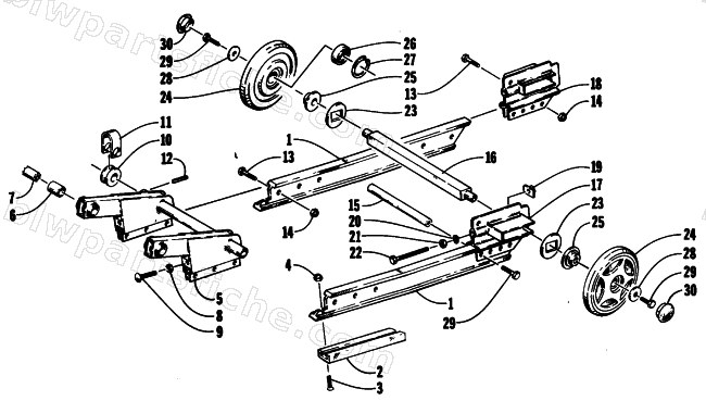 ARTICULATING SKID FRAME diagram
