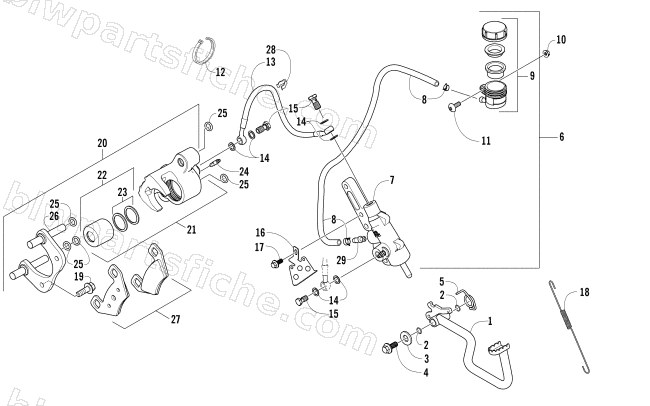 AUXILIARY BRAKE ASSEMBLY diagram