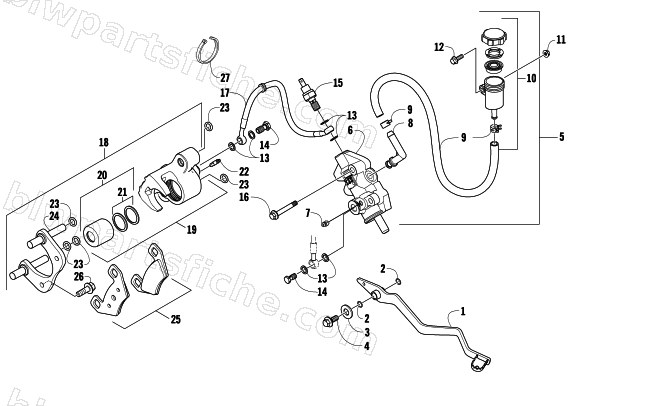AUXILIARY BRAKE ASSEMBLY diagram