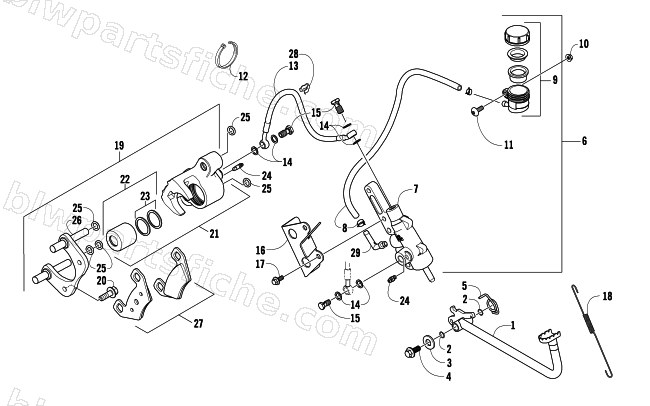 AUXILIARY BRAKE ASSEMBLY diagram