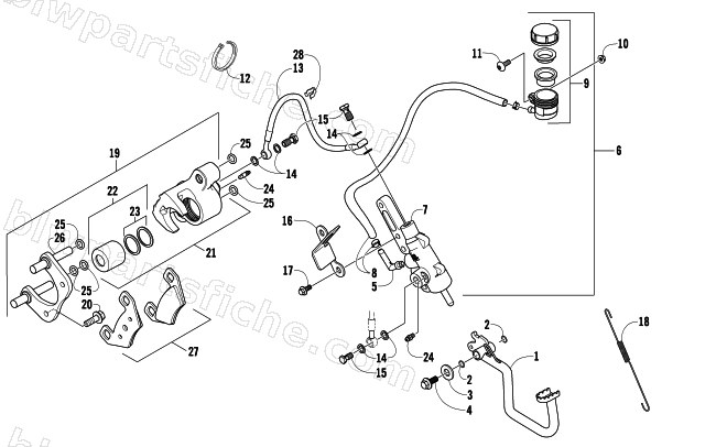 AUXILIARY BRAKE ASSEMBLY diagram
