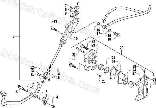 AUXILIARY BRAKE ASSEMBLY diagram