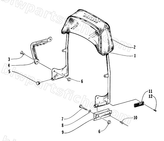 BACKREST ASSEMBLY diagram