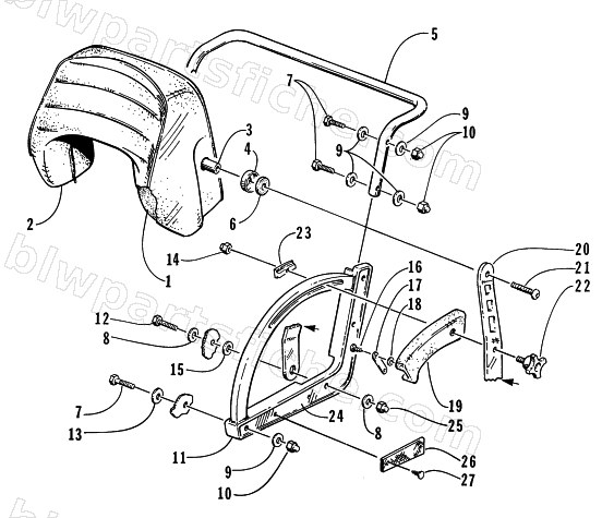 BACKREST ASSEMBLY diagram