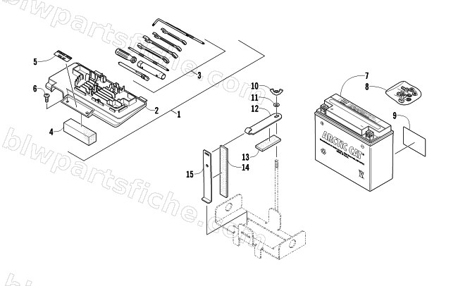 BATTERY ASSEMBLY diagram