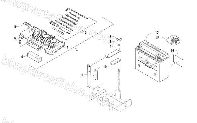 BATTERY ASSEMBLY diagram