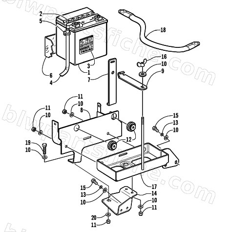 BATTERY ASSEMBLY diagram