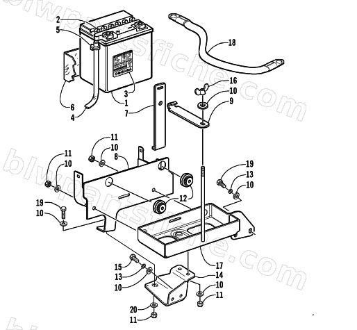 BATTERY ASSEMBLY diagram
