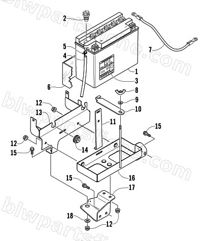 BATTERY ASSEMBLY diagram