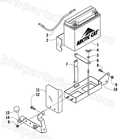 BATTERY ASSEMBLY diagram