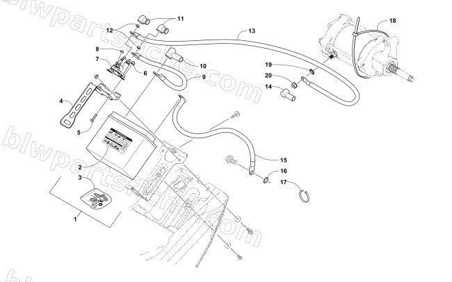BATTERY ASSEMBLY diagram