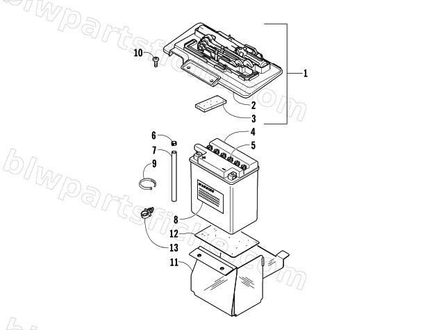 BATTERY ASSEMBLY diagram