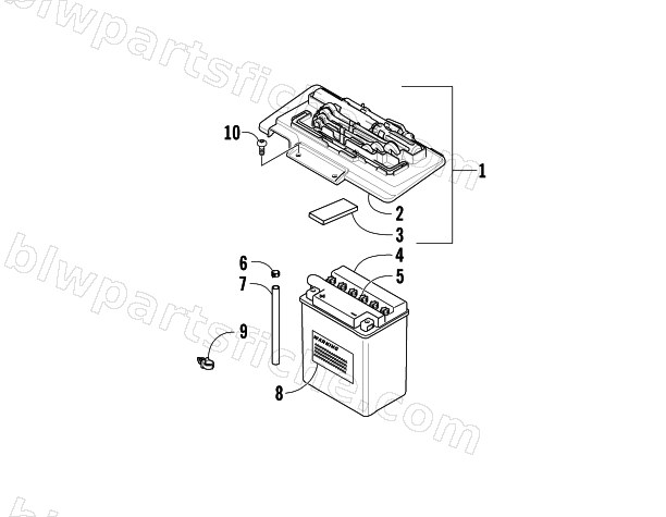 BATTERY ASSEMBLY diagram