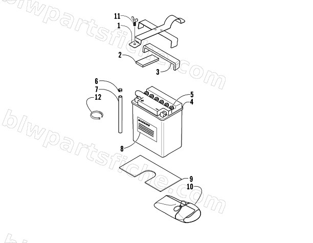 BATTERY ASSEMBLY diagram