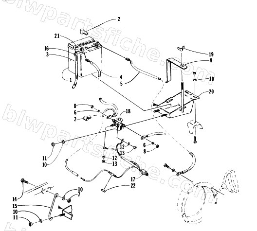 BATTERY, SOLENOID, CABLES diagram