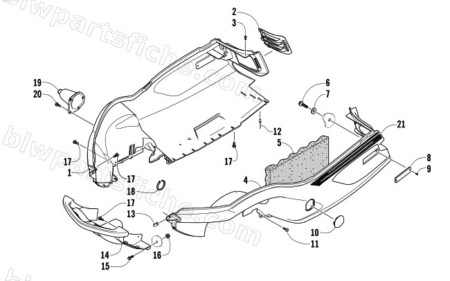 BELLY PAN AND FRONT BUMPER ASSEMBLY diagram
