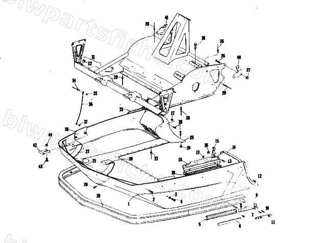 BELLY PAN AND FRONT FRAME diagram