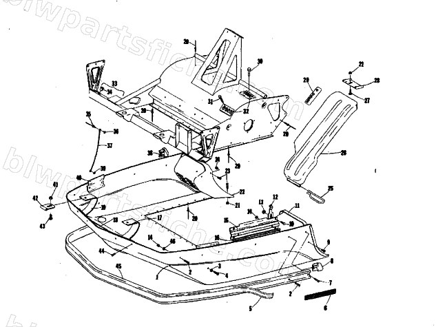 BELLY PAN AND FRONT FRAME diagram
