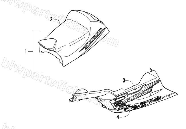 BELLY PAN AND SEAT ASSEMBLIES diagram