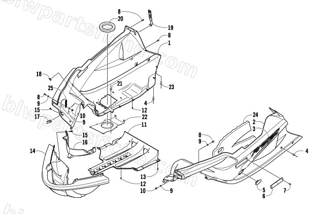 BELLY PAN ASSEMBLY diagram