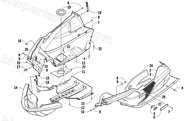 BELLY PAN ASSEMBLY diagram