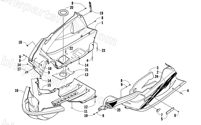 BELLY PAN ASSEMBLY diagram