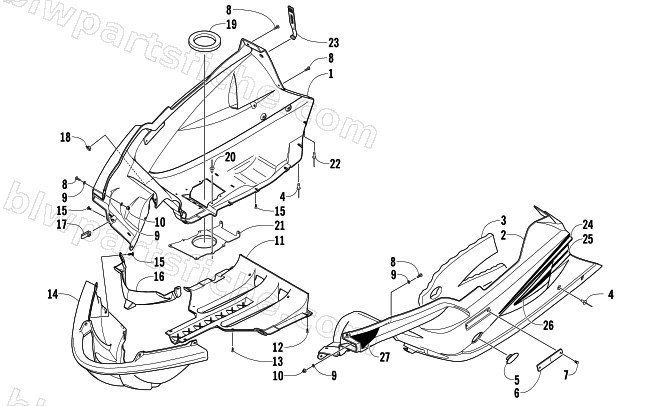 BELLY PAN ASSEMBLY diagram