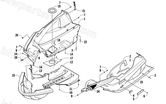 BELLY PAN ASSEMBLY diagram