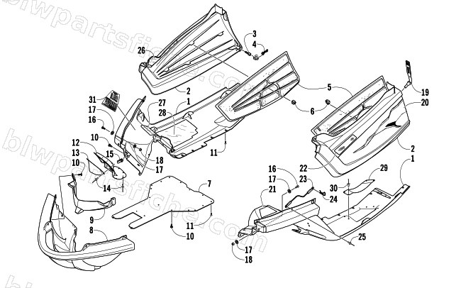 BELLY PAN ASSEMBLY diagram