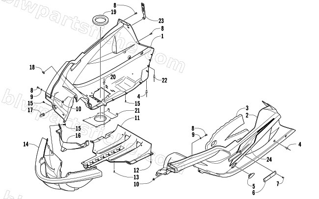 BELLY PAN ASSEMBLY diagram