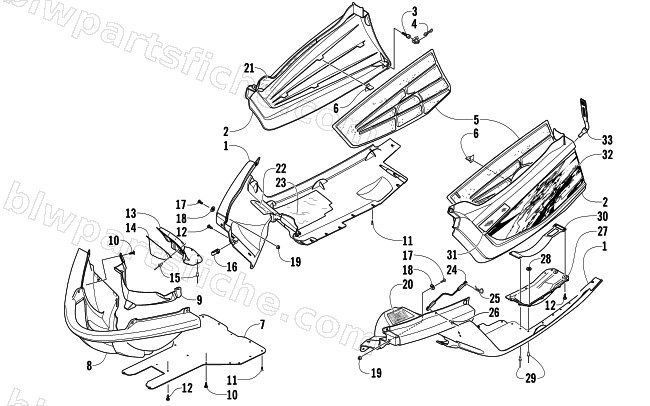 BELLY PAN ASSEMBLY diagram