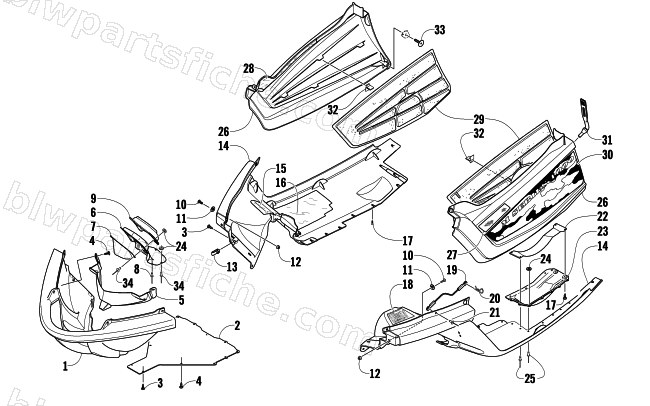 BELLY PAN ASSEMBLY diagram