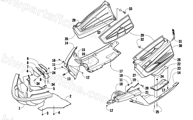 BELLY PAN ASSEMBLY diagram