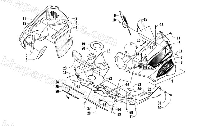 BELLY PAN ASSEMBLY diagram