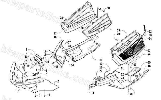 BELLY PAN ASSEMBLY diagram