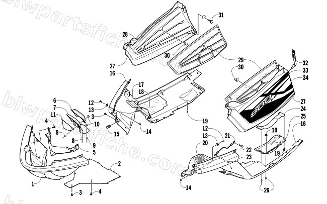 BELLY PAN ASSEMBLY diagram