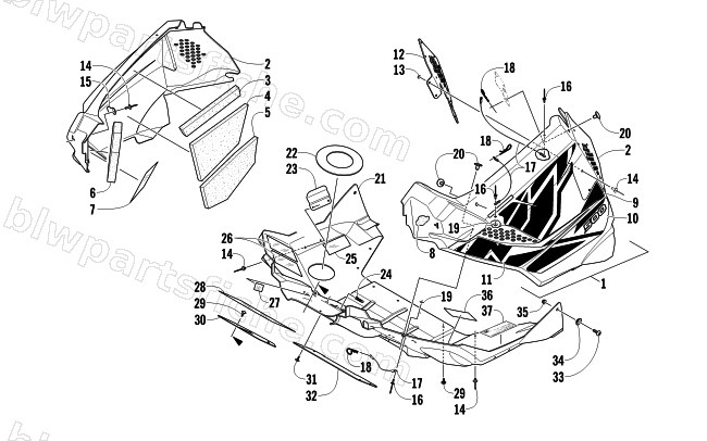 BELLY PAN ASSEMBLY diagram