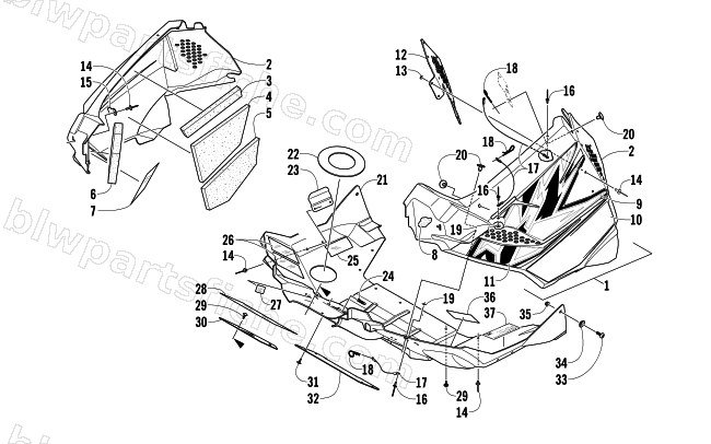 BELLY PAN ASSEMBLY diagram